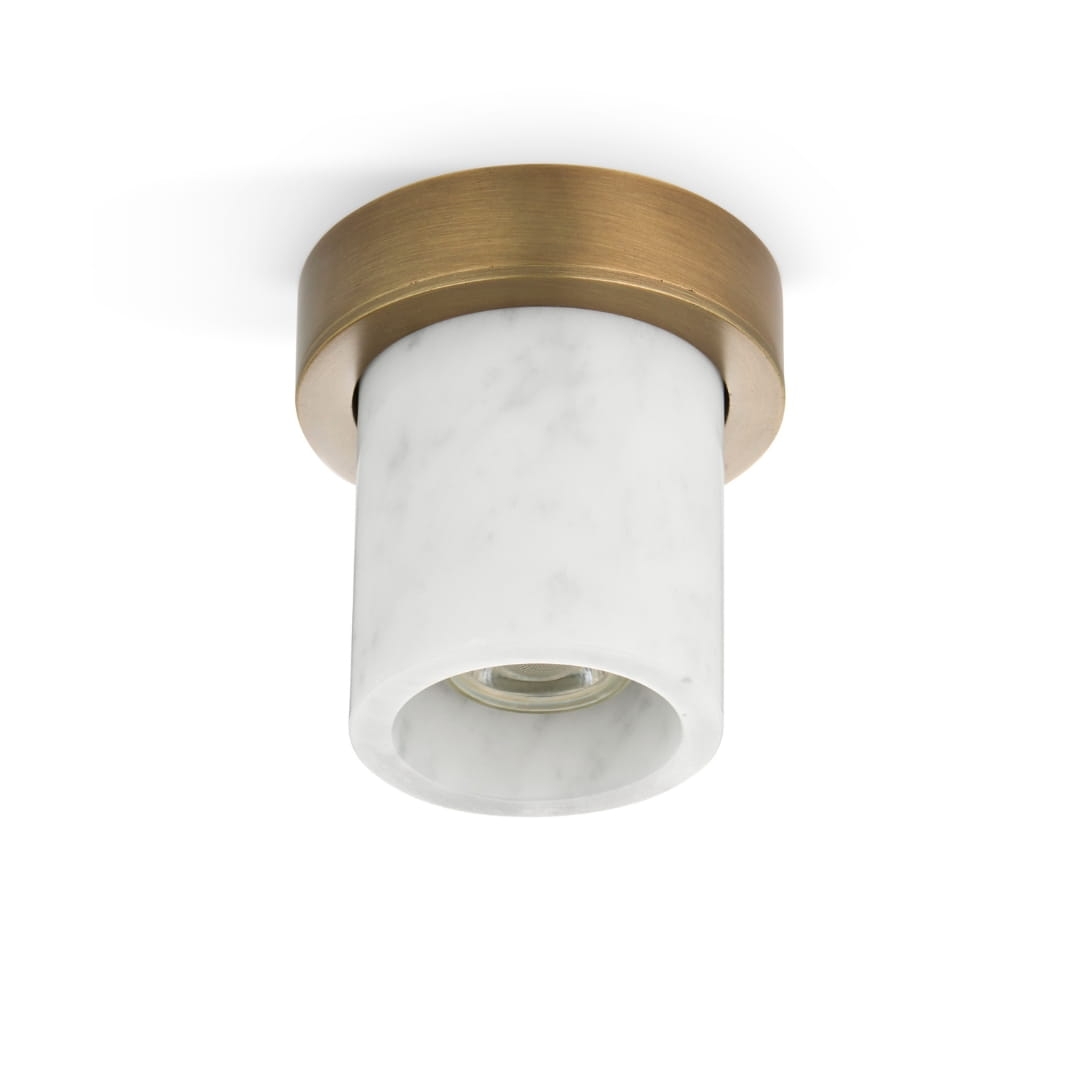 Miss Marble Loftspot Carrara / Bruneret Messing - Design By Us