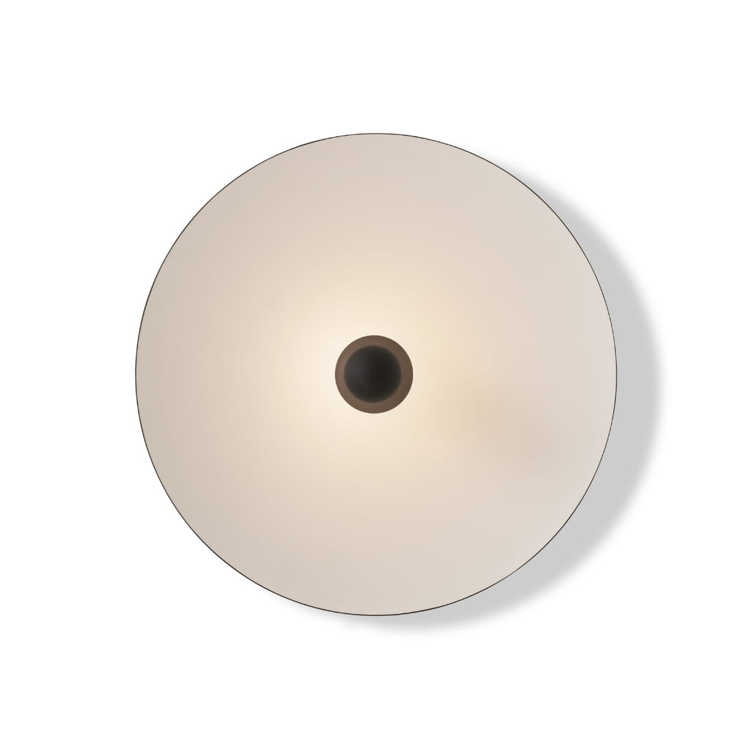 Kantarell Væg / Loftlampe Ø55 Sort - New Works