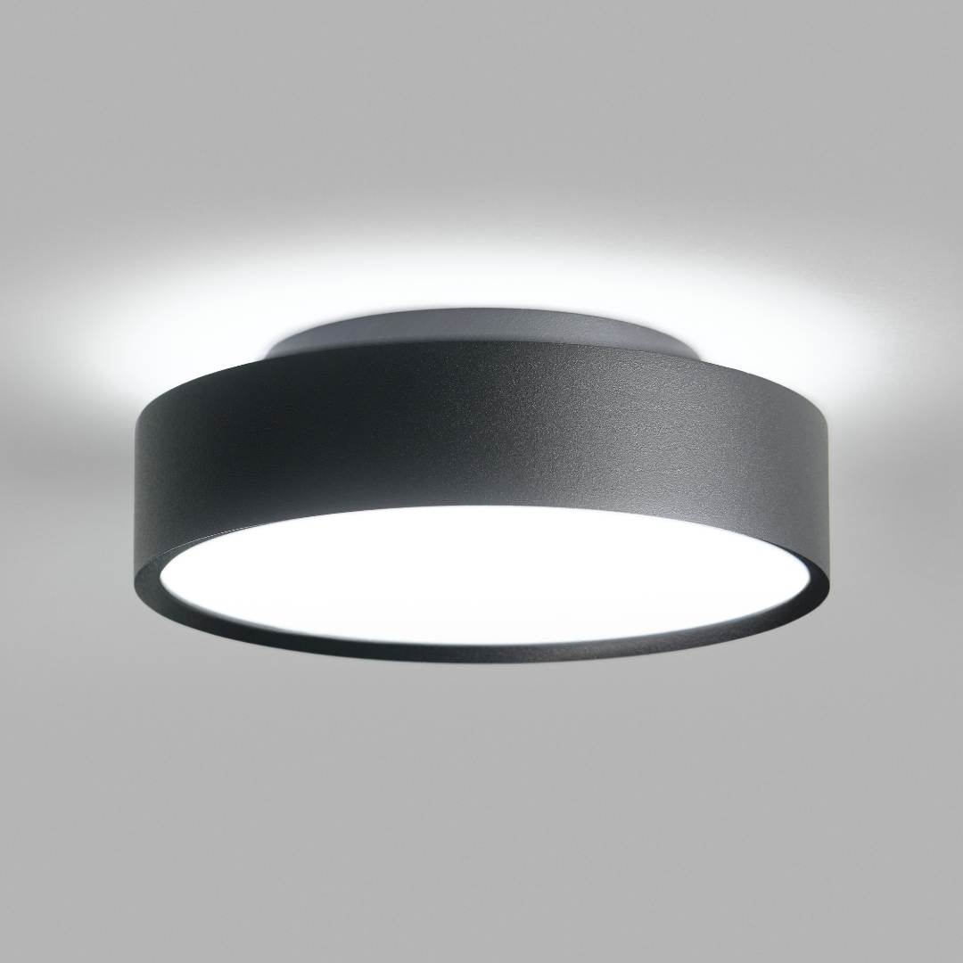 Shadow 2 LED Væg- og Loftslampe Sort  -  LIGHT-POINT
