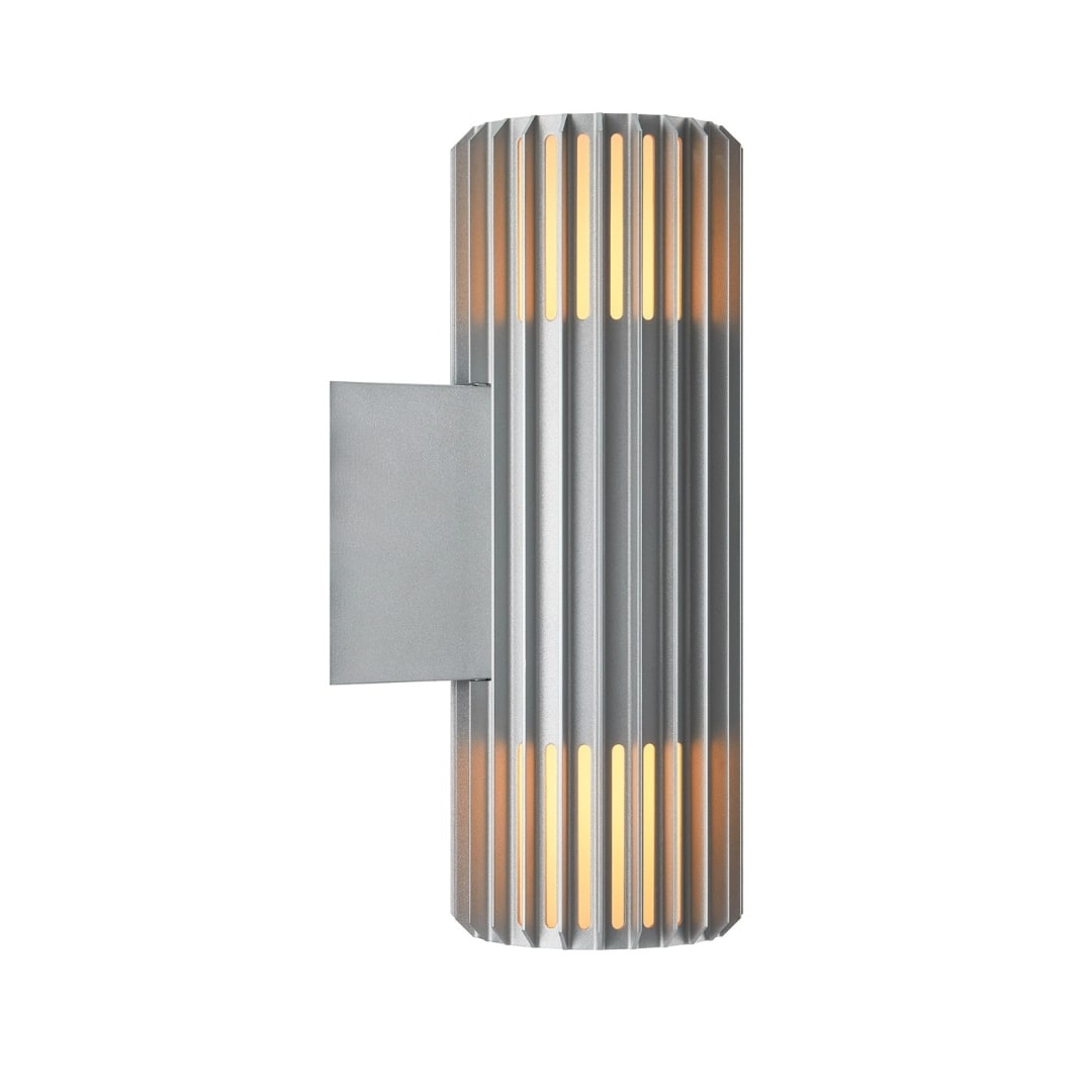 Aludra Double Væglampe Aluminium - Nordlux