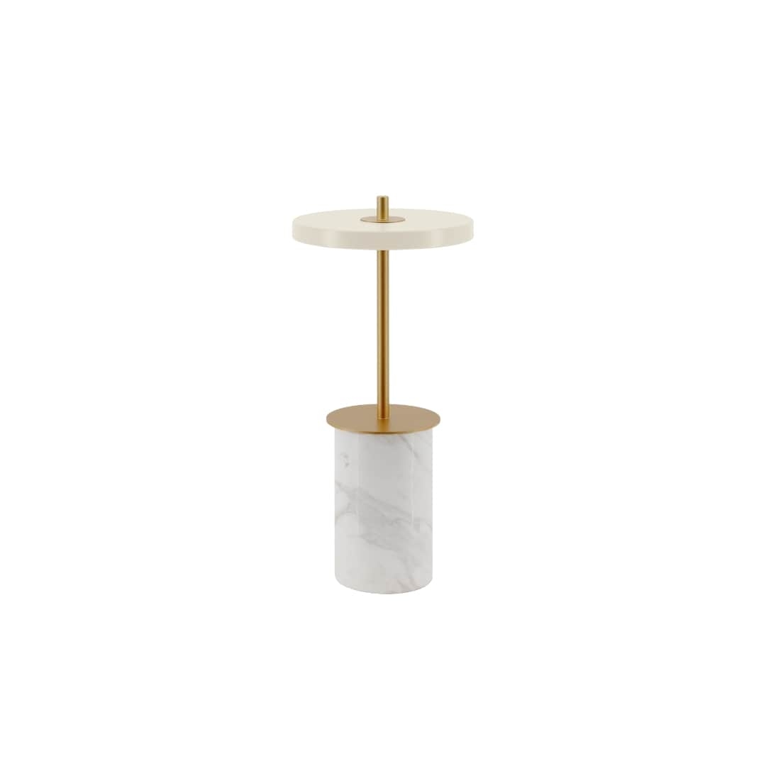 Asteria Move Mini Bordlampe Hvid Marmor - Umage