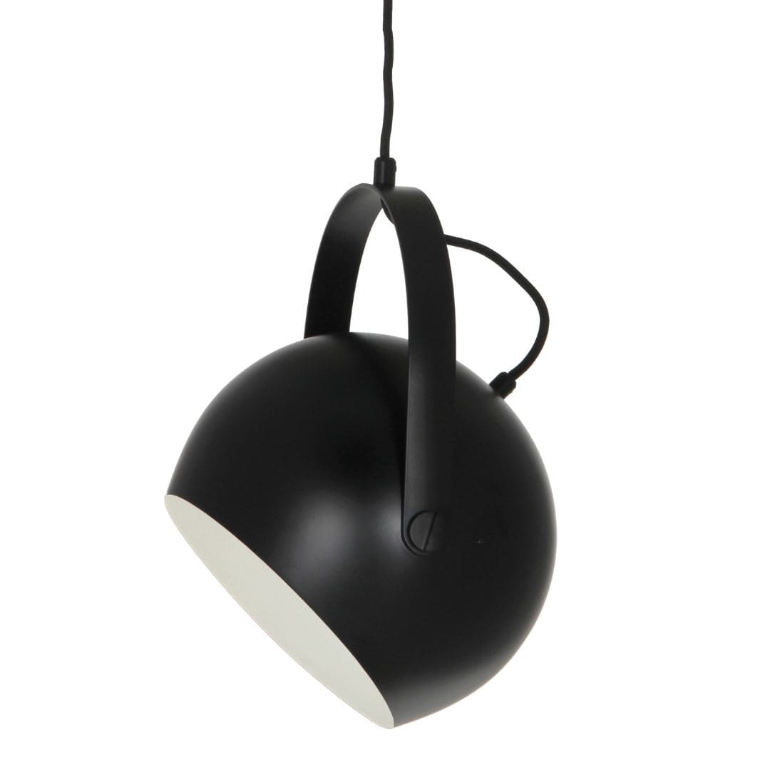 FRANDSEN Ball W. Handle hængelampe 19 cm, mat sort