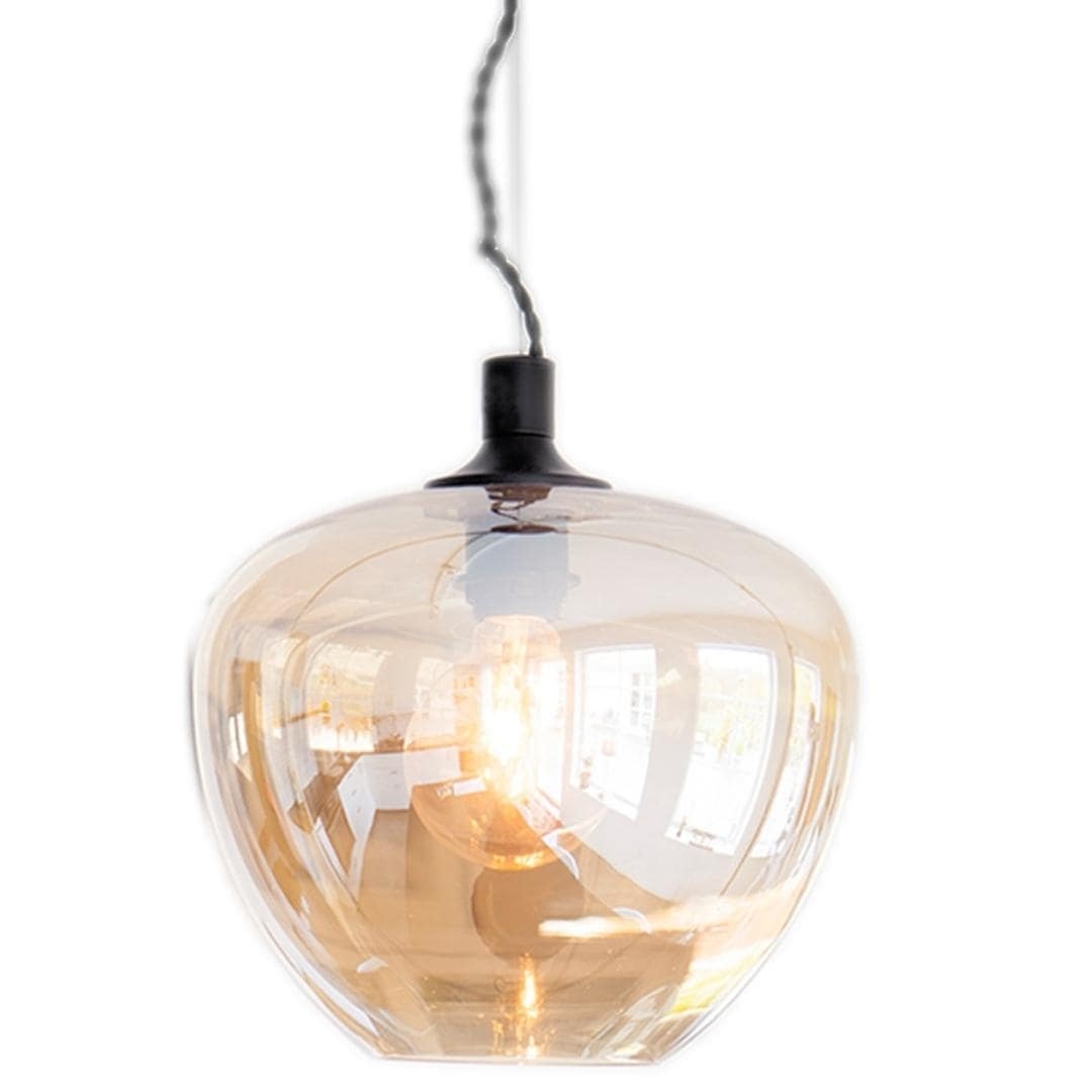 Se Bellissimo Glas Pendel Amber Guld Ø28 - By Rydéns hos Luxlight.dk