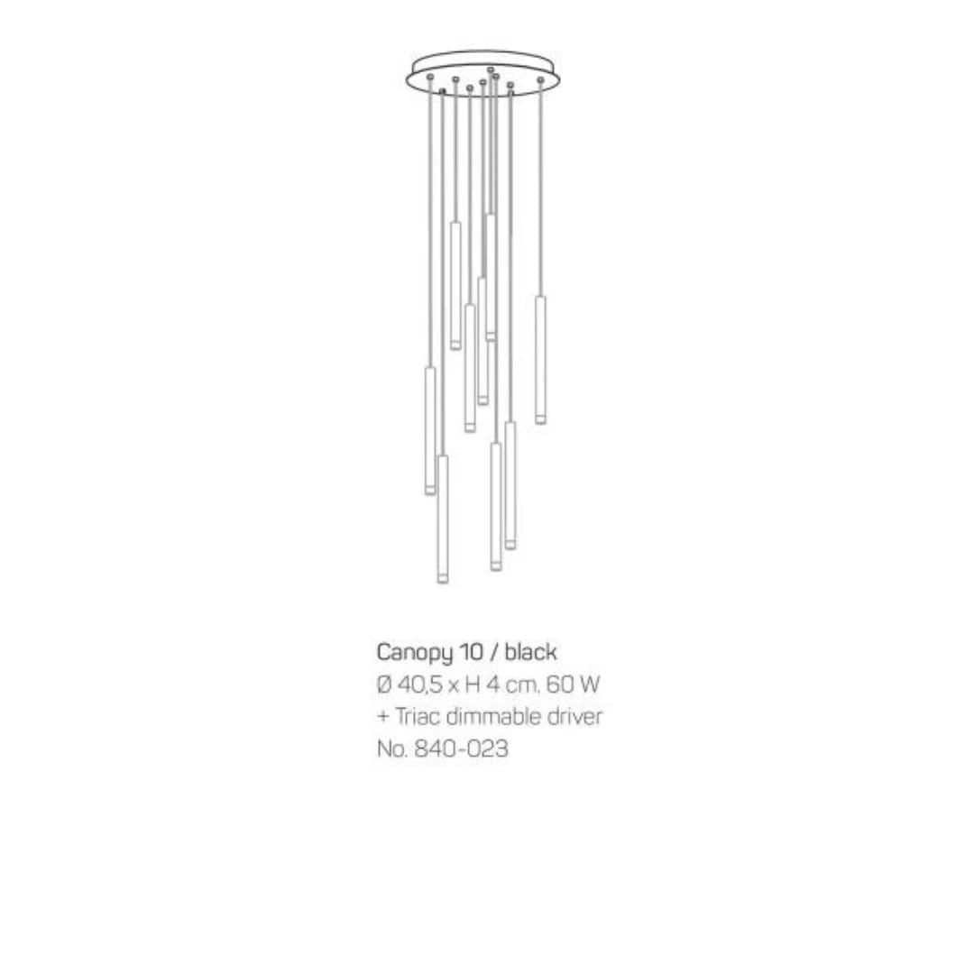 Canopy 10 Lampeophæng Sort - Loom Design
