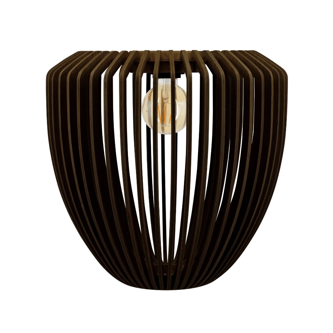 Se Clava Wood Lampeskærm Dark Oak - Umage hos Luxlight.dk