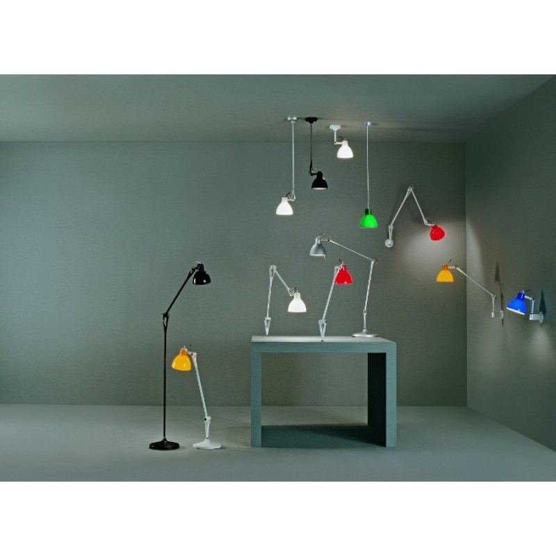 LuxyF1GulvlampeMatSortMatHvidSkrmUDENoriginalemballageAfhentesiOdenseRotaliana-01