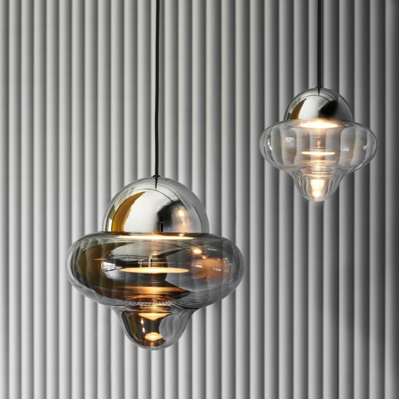 NuttyPendelXLBrownGlassBlackDomeDesignByUs-01