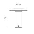 TakkuBordlampeAnodiseretRdArtemide-01