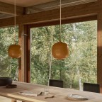 VL45RadiohusPendelBrassGlossyAmberGlass175UdstillingsmodelLouisPoulsen-01