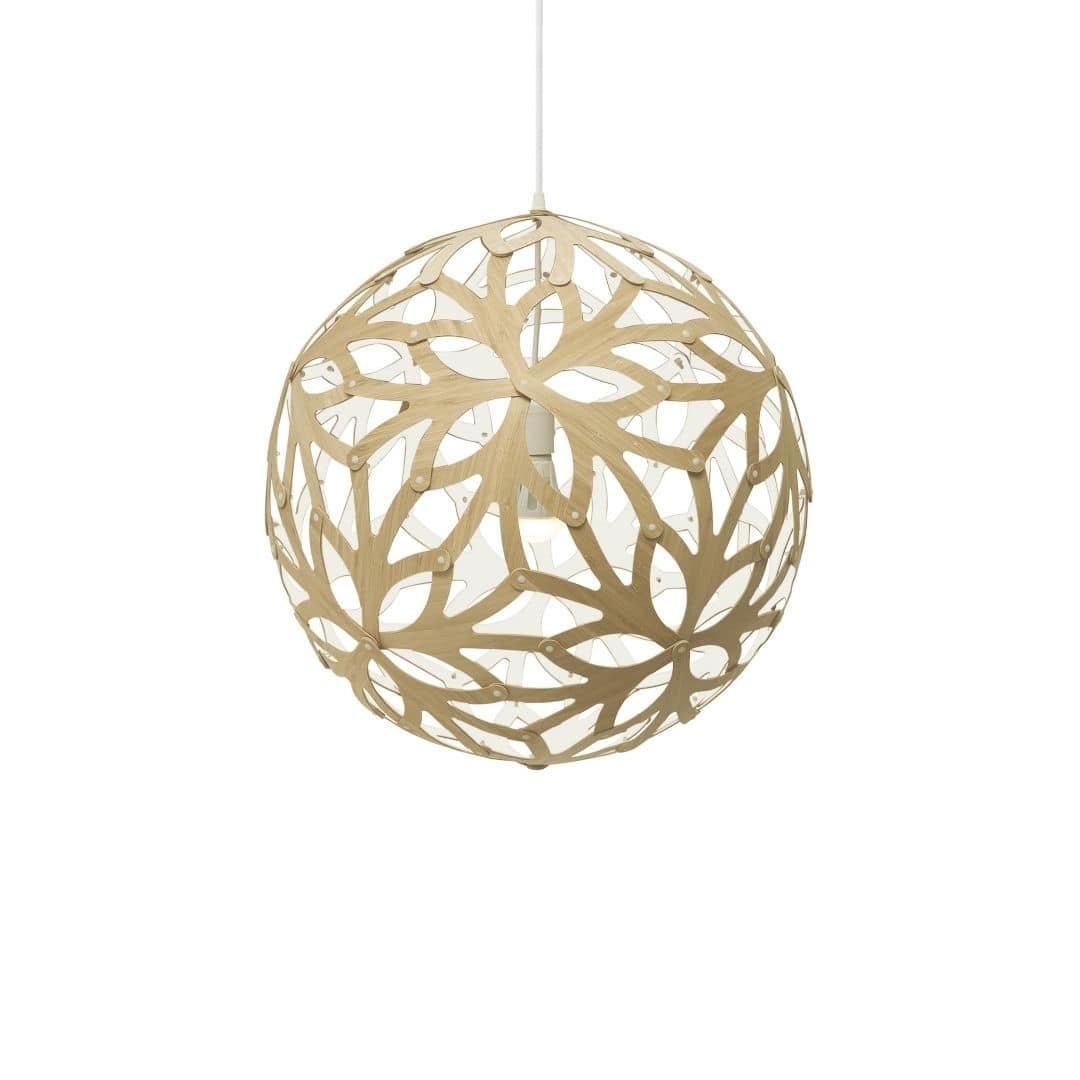 Se Floral Ø80 Pendel Bamboo / Hvid - David Trubridge hos Luxlight.dk