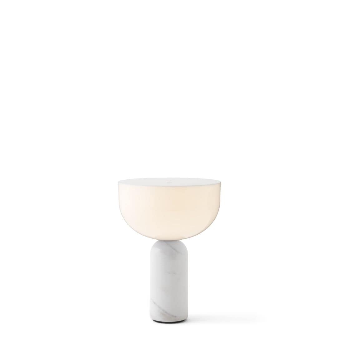 Se Kizu Portable Bordlampe White Marble - New Works hos Luxlight.dk