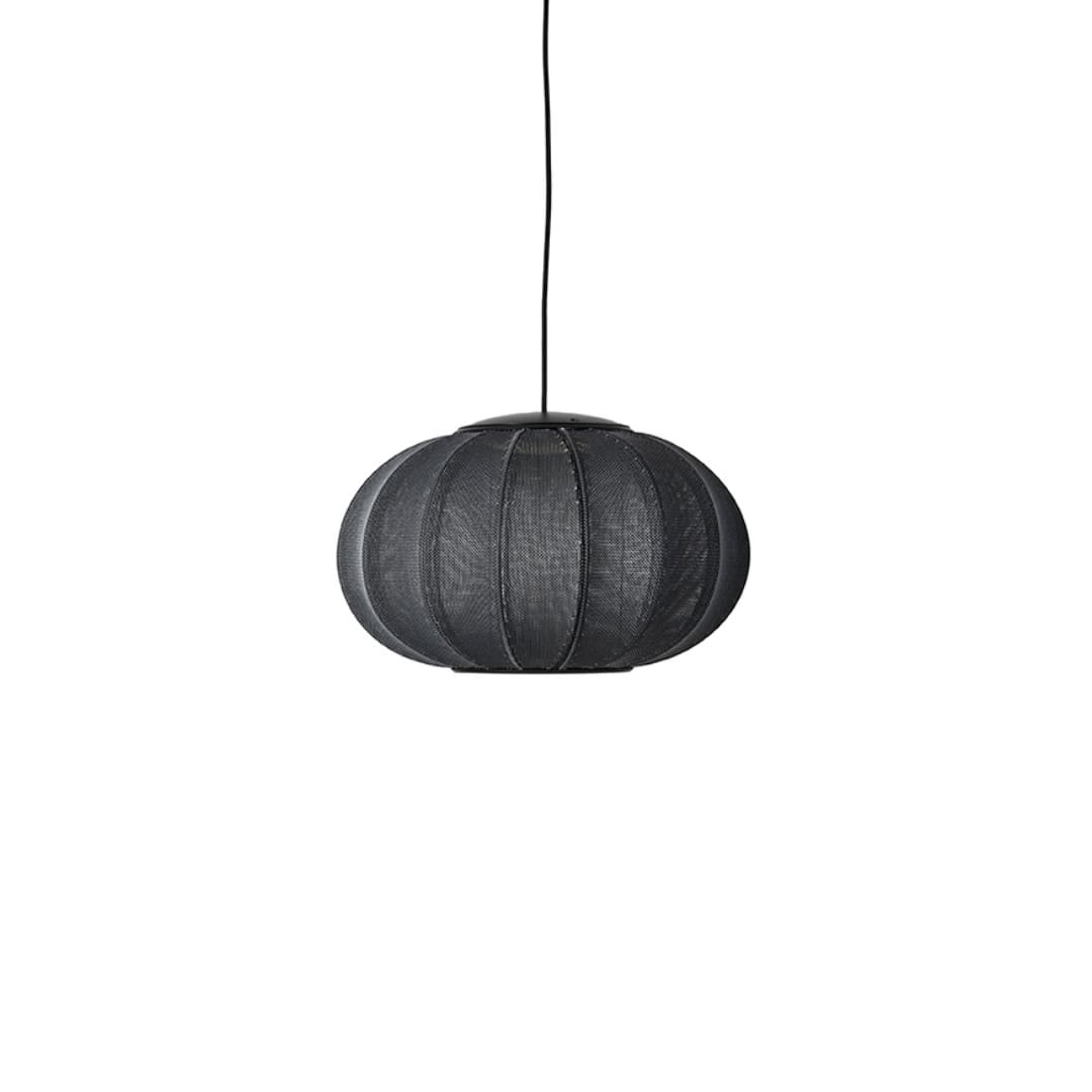 Knit-Wit Ø45 LED Oval Pendel Black - Made By Hand