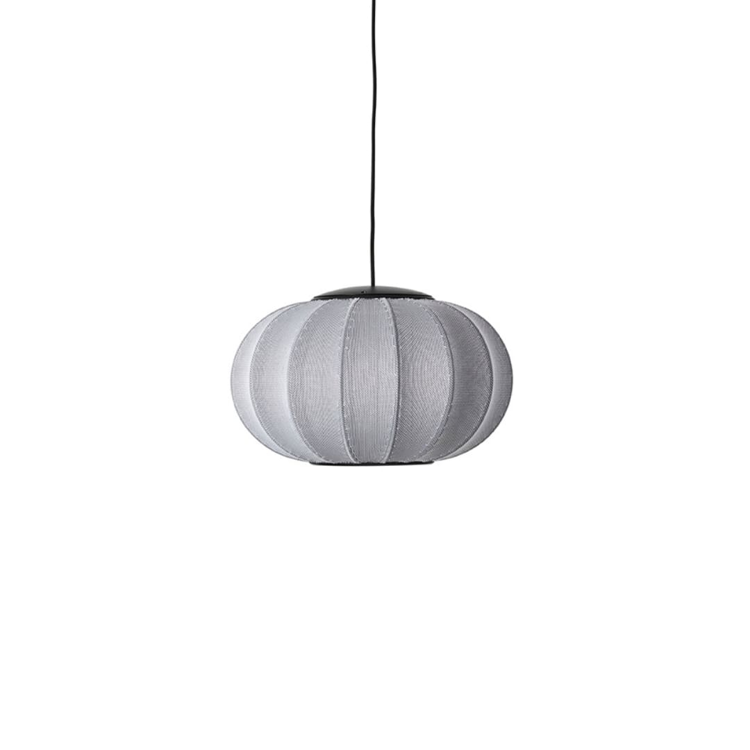 Billede af Knit-Wit Ø45 LED Oval Pendel Silver - Made By Hand