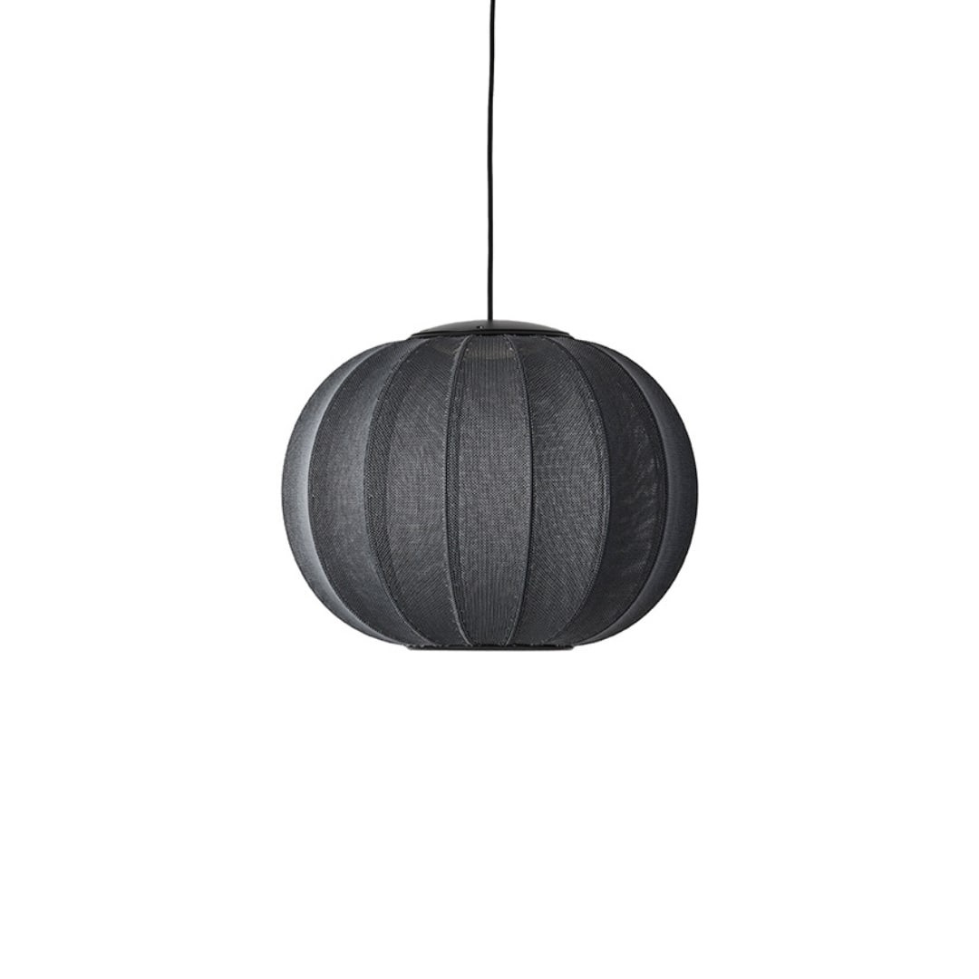 Knit-Wit Ø45 LED Round Pendel Black - Made By Hand