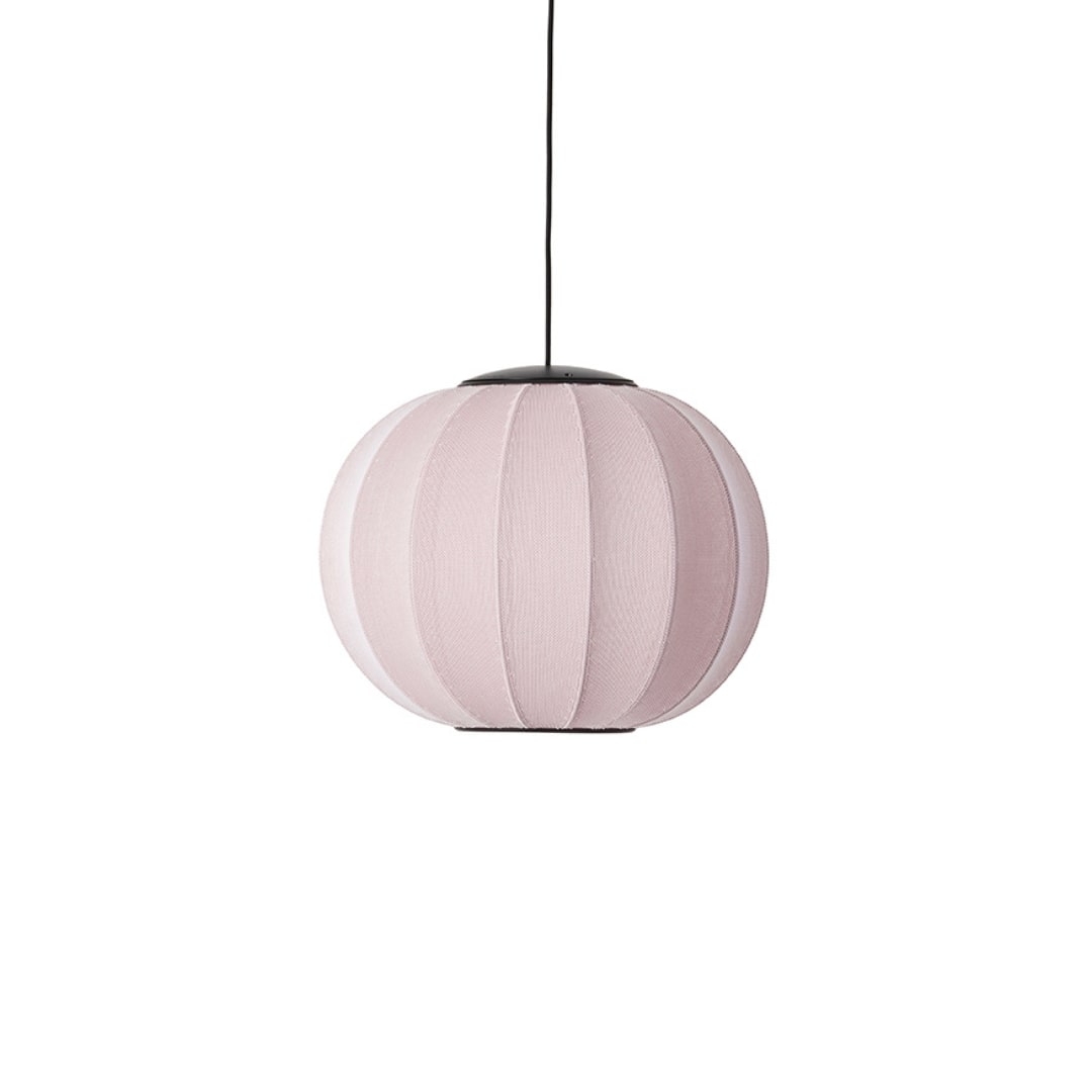 Knit-Wit Ø45 LED Round Pendel Light Pink - Made By Hand