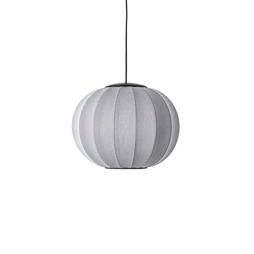 Billede af Knit-Wit Ø45 LED Round Pendel Silver - Made By Hand