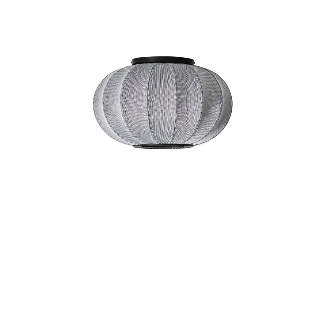 Se Knit-Wit Ø45 Oval Loftlampe Silver - Made by Hand hos Luxlight.dk