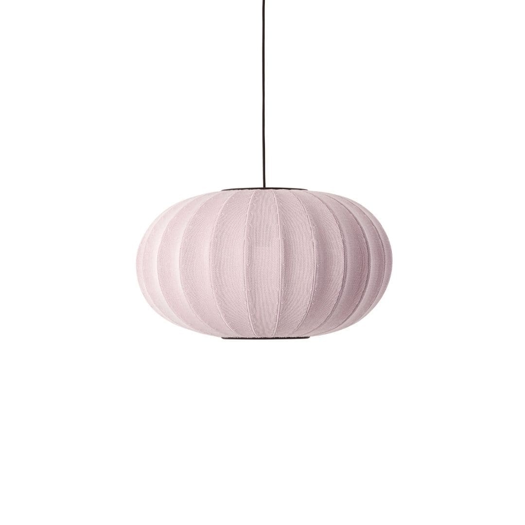 Se Knit-Wit Ø57 Oval Pendel Light Pink - Made by Hand hos Luxlight.dk