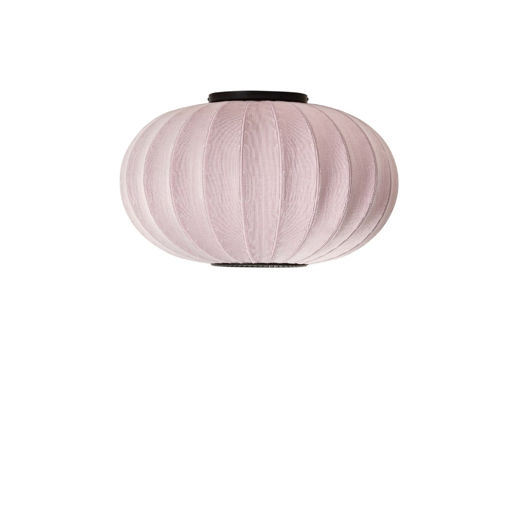 Knit-Wit Ø57 Oval Loftlampe Light Pink - Made by Hand