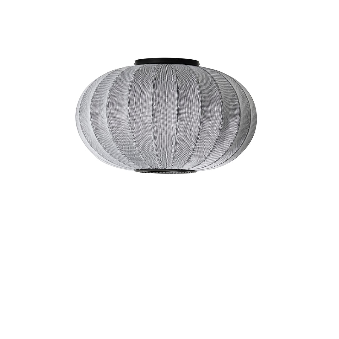 Knit-Wit Ø57 Oval Loftlampe Silver - Made by Hand