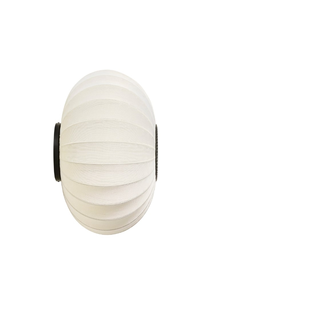 7: Knit-Wit Ø57 Oval Væg- og Loftlampe Perle Hvid  - Made by Hand