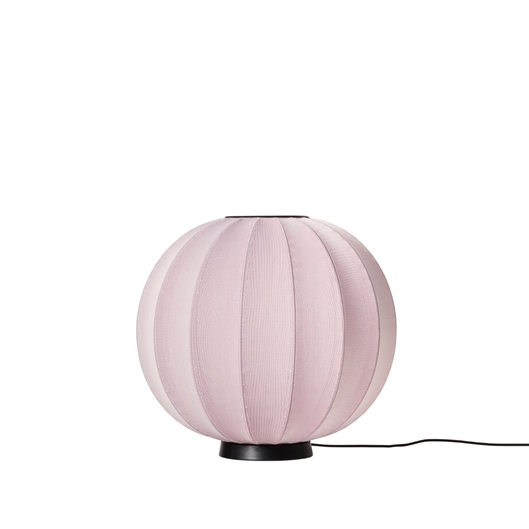 Se Knit-Wit Ø60 Round Gulvlampe Light Pink - Made by Hand hos Luxlight.dk
