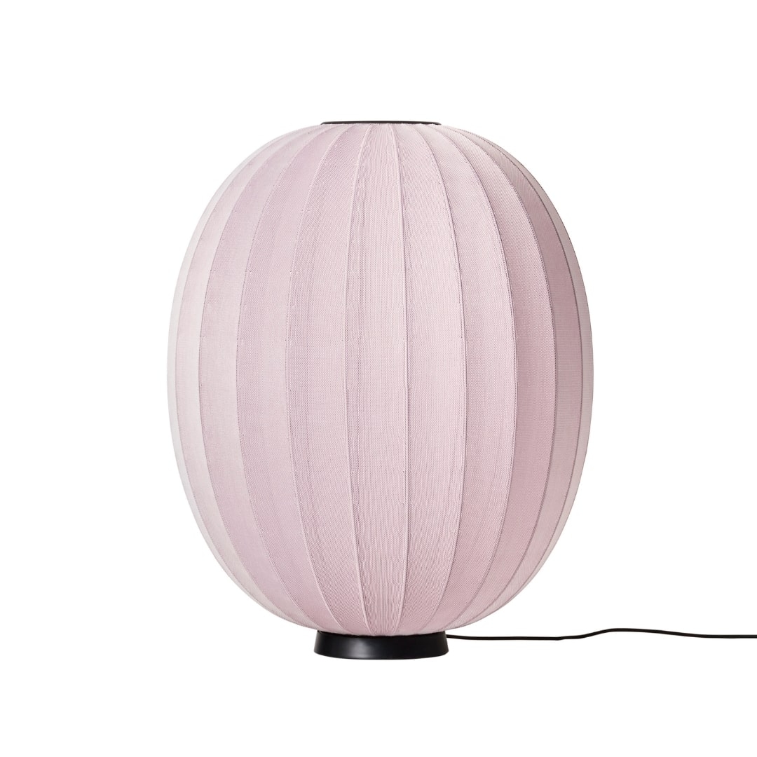 Se Knit-Wit Ø65 Round Gulvlampe Light Pink - Made by Hand hos Luxlight.dk