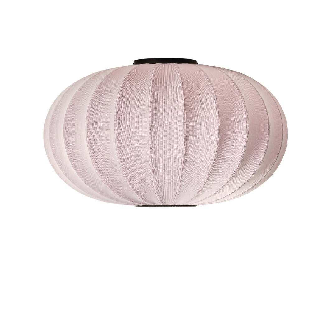 Knit-Wit Ø76 Oval Loftlampe Light Pink - Made by Hand