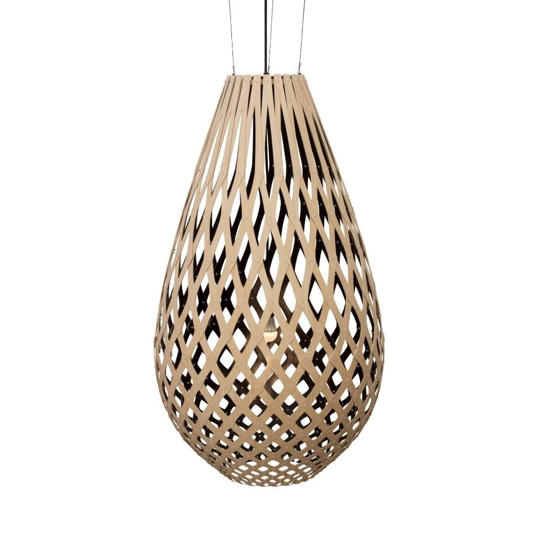 Se Koura H160 Pendel Bamboo / Sort - David Trubridge hos Luxlight.dk