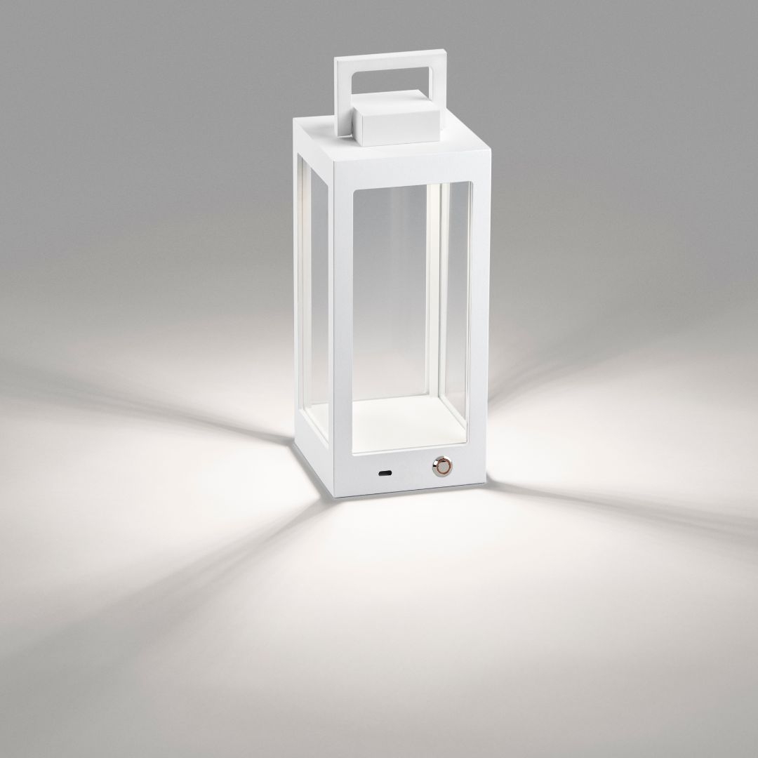Lantern T1 Transportabel Bordlampe Hvid Udendørslampe - LIGHT-POINT
