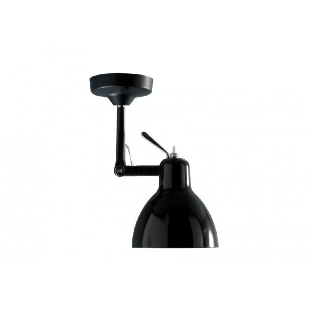 Luxy H0 Loftlampe Sort/Blank Gul Skærm - Rotaliana