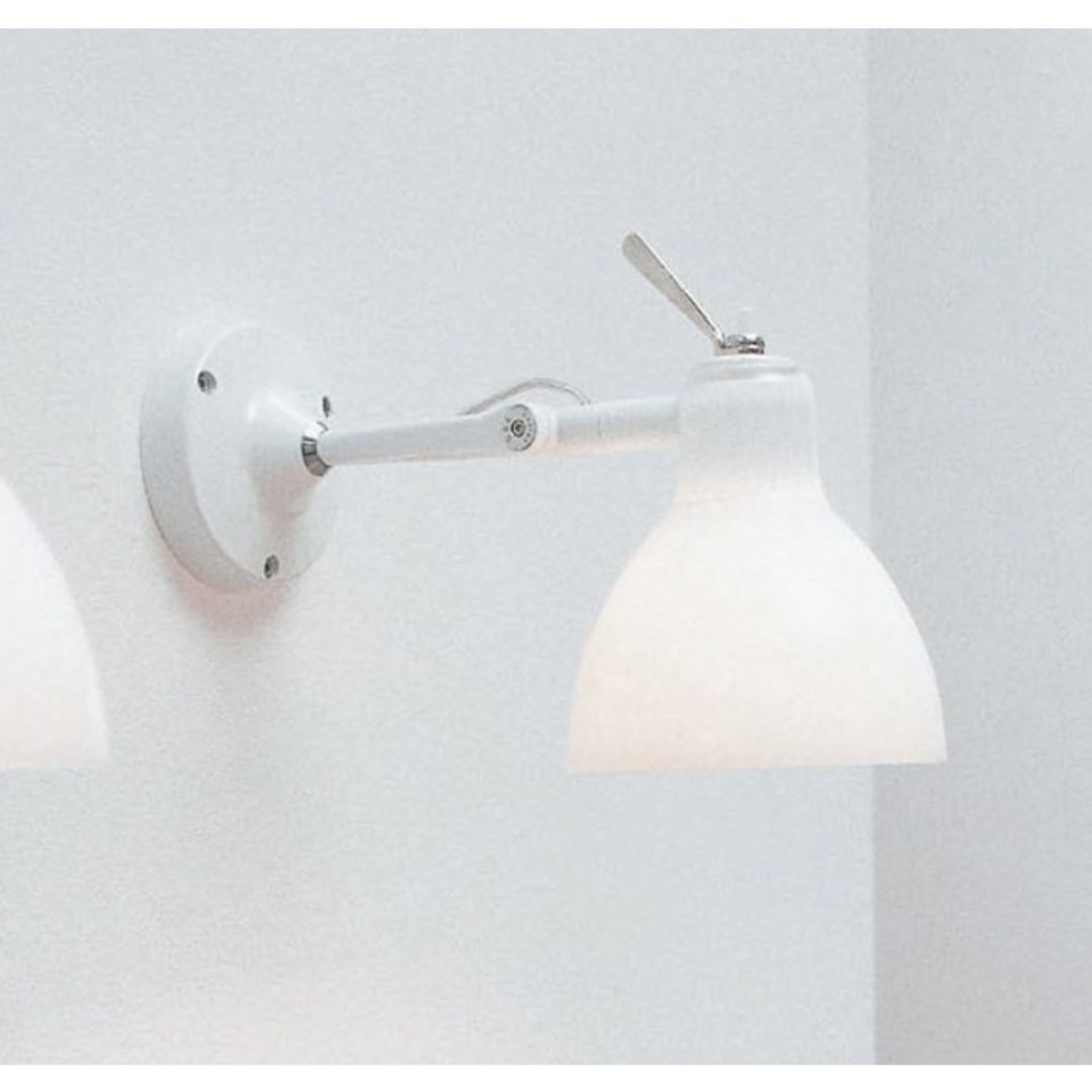 Luxy H0 Væglampe Hvid/Blank Gul Skærm - Rotaliana