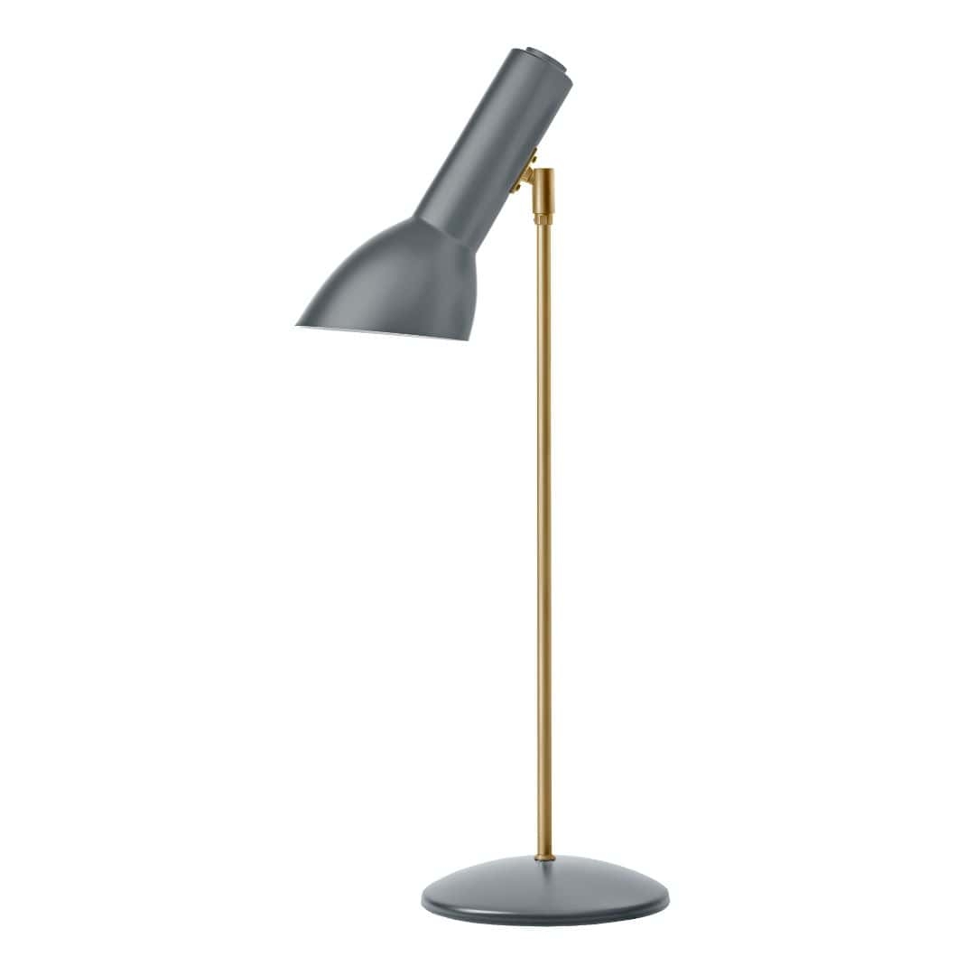 Billede af Oblique Messing Bordlampe Flintgrå - CPH Lighting