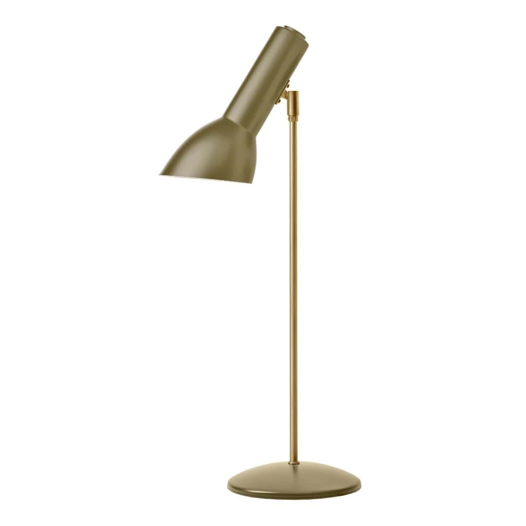 Oblique Messing Bordlampe Olivengrøn - CPH Lighting