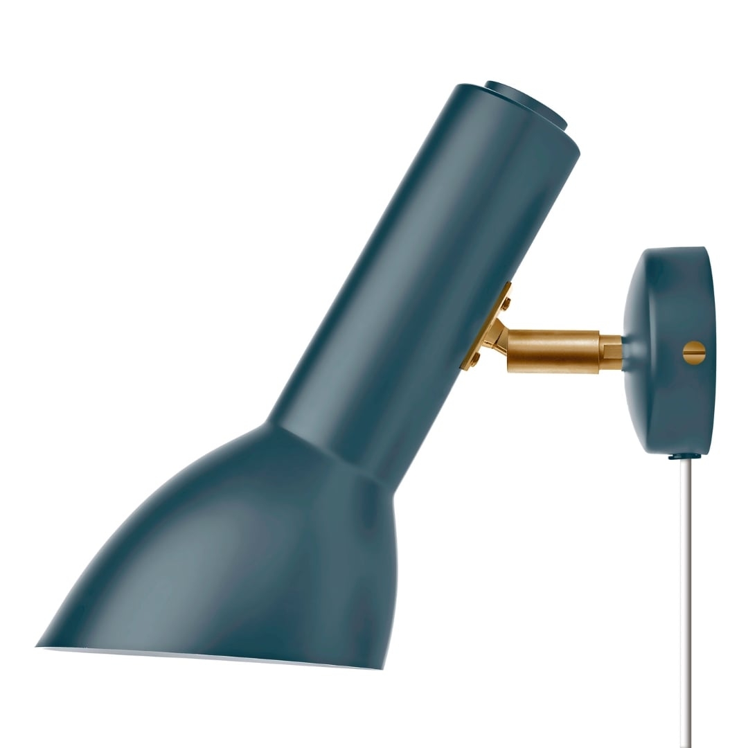 Se Oblique Messing Væglampe Petroleumsblå - CPH Lighting hos Luxlight.dk