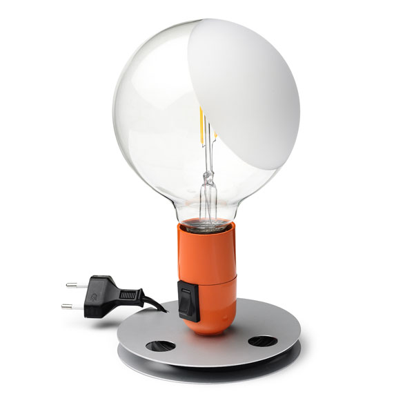 Lampadina Bordlampe Alu/orange - Flos