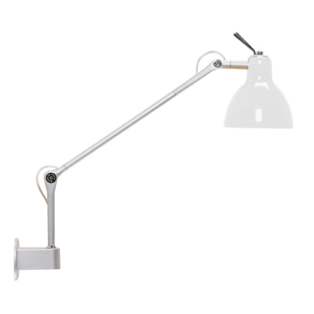 Luxy W1 Væglampe Alu/Blank Hvid Skærm - Rotaliana billede