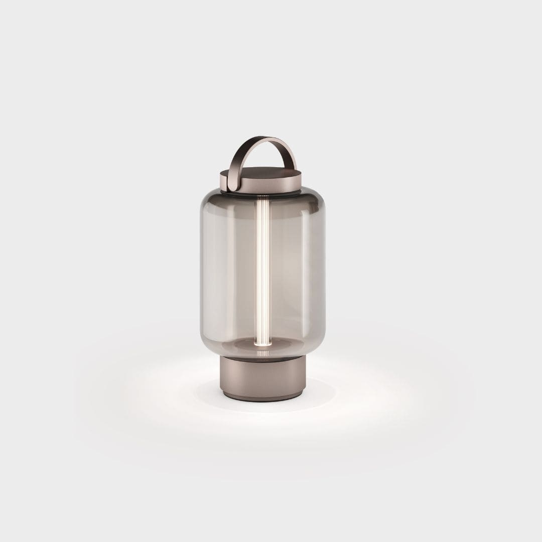 Se Qu Lantern Transportabel Lampe Lys Bronze - IP44.de hos Luxlight.dk