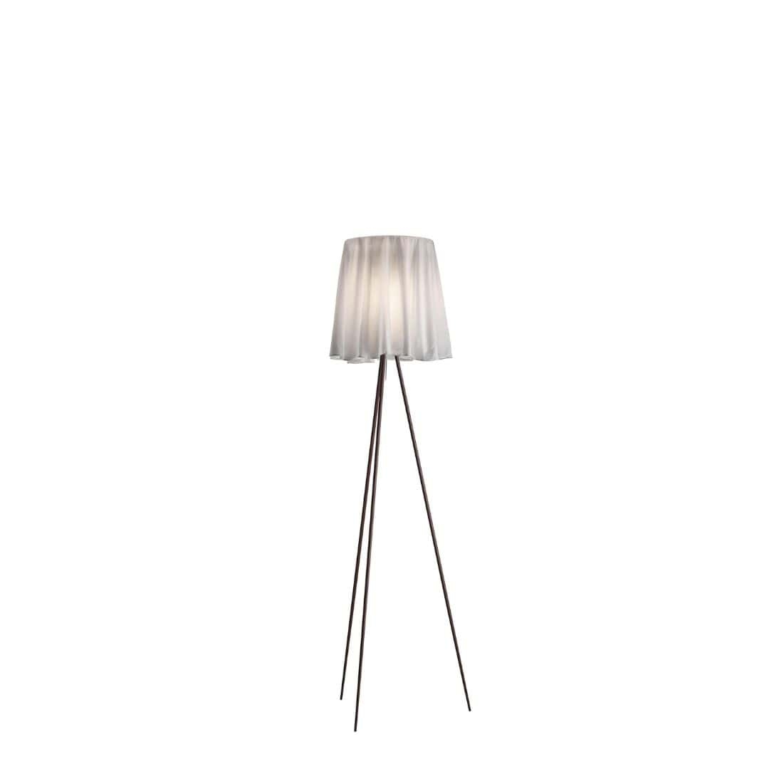 Se Rosy Angelis Gulvlampe Alu / Stof - Flos hos Luxlight.dk