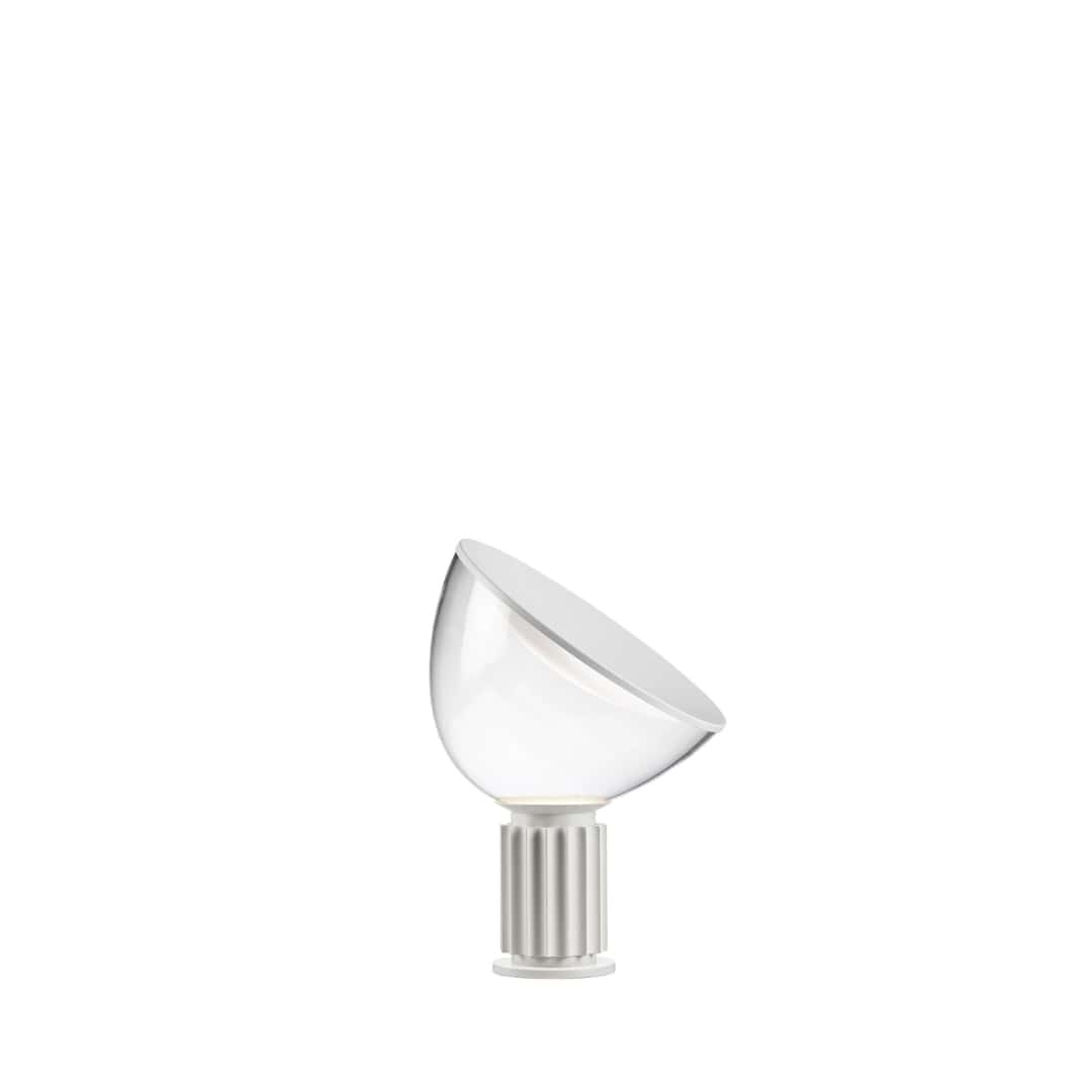 Se Taccia Small Glasskærm Bordlampe LED Mat Hvid - Flos hos Luxlight.dk