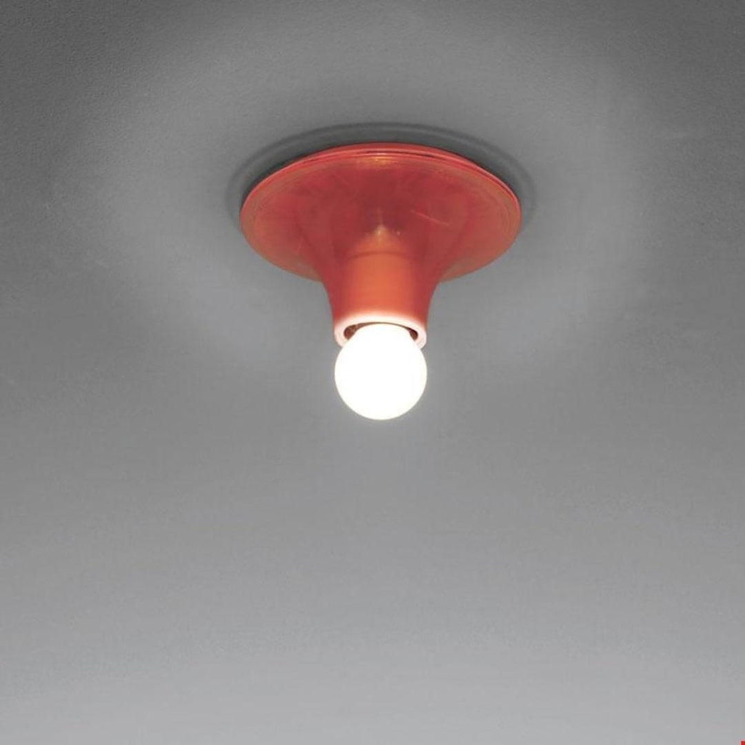 Billede af Teti Væg/Loftlampe Transparent Orange - Artemide
