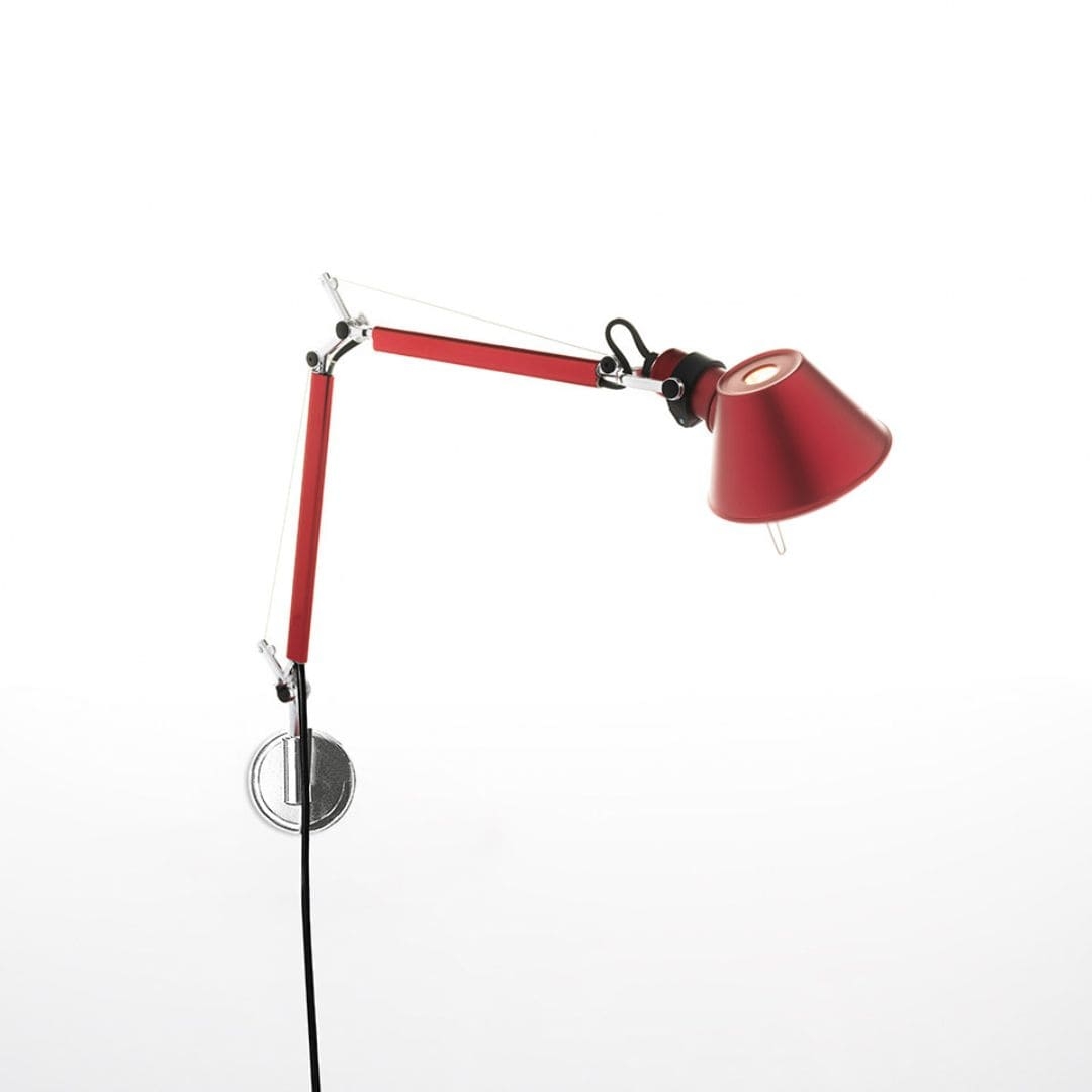 Se Tolomeo Micro Væglampe Rød - Artemide hos Luxlight.dk