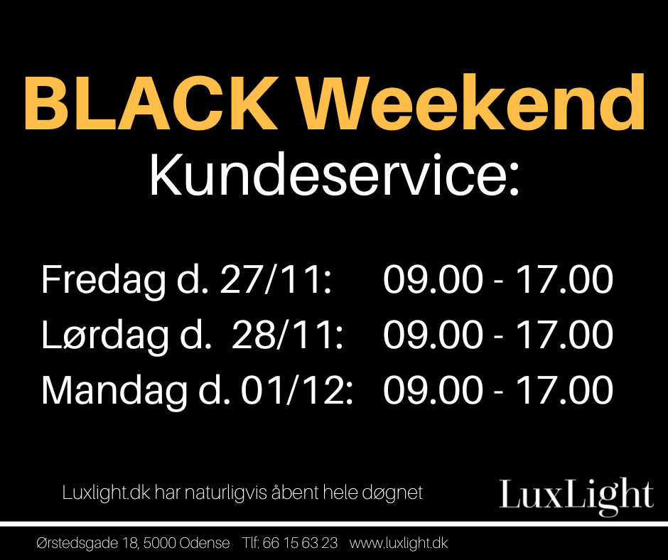 black weekend 2022 telefontider